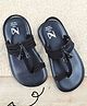 The Madras Trunk Tassel Strap Detailed Slingback Sandals - Black