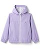 Pine Active Knit Full Sleeve Ultra Comfort Lightweight Windbreaker Athleisure Hooded Jacket - Lavender