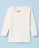 Bodycare Cotton Full Sleeves Solid Dyed Thermal Vests - White