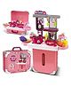 FunBlast Kitchen Set Toy with Carry Case for Girls  Pack of 33 Pcs (Multicolor)
