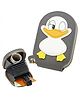 FunBlast Cute Mini Duck Card Holder with 13 Compartment for Cards & Cash - Grey