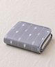 The little lookers Polyster Knit Printed Baby Blanket - Grey