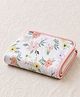 The little lookers Polyster Knit Printed Baby Blanket - Pinkanimal - Pink