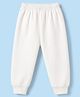 Bodycare Cotton Knit Full Length Striped Thermal Pant - White