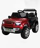 Ebabykart Kids Defender 4X4 Heavy Duty 12V Electric Ride On Jeep for Kids with Remote Control, Music and Light 1-7 Yrs Car Battery Operated Ride On-Red Black