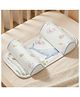 StarAndDaisy Baby Head Support Pillow with Raised Edge Design Soft Infant Cushion for Newborn Breathable and Lightweight Support Printed Baby Pillow Whale Print