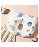 StarAndDaisy Baby Head Protector Pillow Bear Shape Cotton Alice in Wonderland Print for 0 to 24 Months Memory Foam Astronaut Print