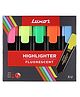 Luxor Assorted Pastel Highlighter Set Fluorescent Highlighters 1mm, 2mm, 5mm Tip 5 Pieces - Multicolor