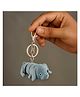 Vinglits Bunny 3D Printed Keychain, Articulated Animal Fidget Toys Stress Relief Desk Toys for Kids & Adults - Grey