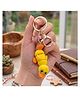 Vinglits Bunny 3D Printed Keychain, Articulated Animal Fidget Toys Stress Relief Desk Toys for Kids & Adults - Yellow