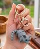 Vinglits Bunny 3D Printed Keychain, Articulated Animal Fidget Toys Stress Relief Desk Toys for Kids & Adults - Grey