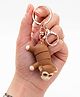 Vinglits 3D Printed Keychain, Articulated Animal Fidget Toys, Pocket-Friendly Keyrings, Stress Relief Desk Toys for Kids & Adults, Collectible Accessories - Brown