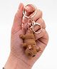 Vinglits 3D Printed Keychain, Articulated Animal Fidget Toys, Pocket-Friendly Keyrings, Stress Relief Desk Toys for Kids & Adults, Collectible Accessories - Dark Brown