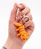 Vinglits 3D Printed Keychain, Articulated Animal Fidget Toys, Pocket-Friendly Keyrings, Stress Relief Desk Toys for Kids & Adults, Collectible Accessories - Orange