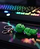 Vinglits 3D Printed Keychain, Articulated Animal Fidget Toys, Pocket-Friendly Keyrings, Stress Relief Desk Toys for Kids & Adults, Collectible Accessories - Neon Green