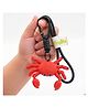 Vinglits Crab 3D Printed Keychain, Articulated Animal Fidget Toys, Pocket-Friendly Keyrings, Stress Relief Desk Toys for Kids & Adults, Collectible Accessories - Light Red (Large)