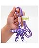 Vinglits Starfish 3D Printed Keychain, Articulated Animal Fidget Toys, Pocket-Friendly Keyrings, Stress Relief Desk Toys for Kids & Adults, Collectible Accessories - Purple Color (Large)