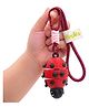 Vinglits Ladybug 3D Printed Keychain, Articulated Animal Fidget Toys, Pocket-Friendly Keyrings, Stress Relief Desk Toys for Kids & Adults, Collectible Accessories - Dark Red (Large)