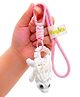 Vinglits Dragon 3D Printed Keychain, Articulated Animal Fidget Toys, Pocket-Friendly Keyrings, Stress Relief Desk Toys for Kids & Adults, Collectible Accessories - White Color (Large)
