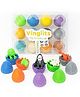 Vinglits Mystery Eggs  3D Printed Animal Fidget Toys, Collectible Fidget Toys, Farm, Wild, Aqua, Bug, and Fantasy Themes, Fun for Kids & Gifting (Fantasy Shelf, Pack of 12)
