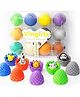 Vinglits Mystery Eggs  3D Printed Animal Fidget Toys, Collectible Fidget Toys, Farm, Wild, Aqua, Bug, and Fantasy Themes, Fun for Kids & Gifting (Wild Beasts, Pack of 12)