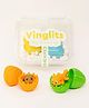 Vinglits Mystery Eggs  3D Printed Animal Fidget Toys, Collectible Fidget Toys, Farm, Wild, Aqua, Bug, and Fantasy Themes, Fun for Kids & Gifting (Wild Beasts, Pack of 2)