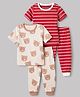 Junior Star Pack Of 2 Striped & Teddy Bear Printed Coordinating Tee & Pants Set - Multi Colour