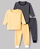 Junior Star Pack Of 2 Half Sleeves Striped & Checked Coordinating Tees & Joggers Set - Multi Colour