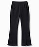 Honeyhap Premium Knit Full Length Solid Jeggings With Bio Finish - Jet Black