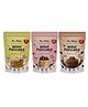 ME & MILLETS Millet Pancake Mix Banana Raspberry and Chocolate with Jaggery No Maida No Wheat Eggless Vegetarian - 150 g Pack of 3