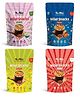 ME & MILLETS Ragi Chips Combo Cream Masala Peri Peri and Spicy Pudina Multi Millet Snack No Maida Protein and Fiber Rich - 80 g Pack of 4