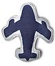 Masilo Organic Cotton Shape Cushion For Baby's/Kids, Playfulness to a nursery or kids bedroom, Handmade with outer layer and a soft fill, 0 - 5 Years - Airplane - Blue