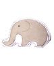 Masilo Organic Cotton Shape Cushion For Baby's/Kids, Playfulness to a nursery or kids bedroom, Handmade with outer layer and a soft fill, 0 - 5 Years - Elephant - Grey