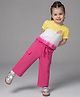 Babyoye Cotton Knit Half Sleeves Floral Printed Tie & Dye T-Shirts & Pants Set - Pink
