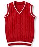 Honeyhap Premium Knit Sleeveless Pullover with Bio Finish - Red