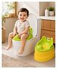 Kritiu Detachable Potty Bowl,2-in-1 Potty Training Seat for 9+Months Child,Suitable for Boys & Girls (Green & Yellow)