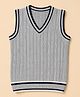 Honeyhap Premium Knit Bio Finish Sleeveless Sweater Vest With Cable Knit Pattern - Grey