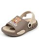 Chiu Bear Printed Slingback Sandals - Cream