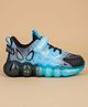 ABROS Mesh Detailed Abstract Designed Velcro Closure Shoes - Turquoise & Black
