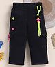 NUTTY BUTTY Denim Knit Solid Capri - Black