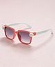 Stol'n Bunny Applique Detailed UV Protected Sunglasses - Red