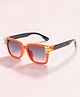 Stol'n Penguin Applique Detailed UV Protected Sunglasses - Orange