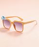Stol'n Cap Applique Detailed UV Protected Sunglasses - Orange