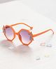 Stol'n Dinosaur Applique Detailed UV Protected Sunglasses - Orange