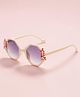 Stol'n Dinosaur Applique Detailed UV Protected Sunglasses - Cream