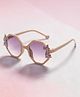 Stol'n Dinosaur Applique Detailed UV Protected Sunglasses - Brown