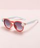 Stol'n Penguin Applique Detailed UV Protected Sunglasses - Dark Pink