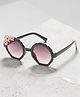 Stol'n Floral Applique Detailed UV Protected Sunglasses - Black