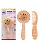 Adore Jungle Fun Themed Baby Brush & Comb Set - Cream