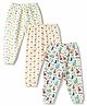 Bodycare Cotton Knit Full Length Thermal Bottomwear Bear & Dino Print Pack of 3 - Multicolour